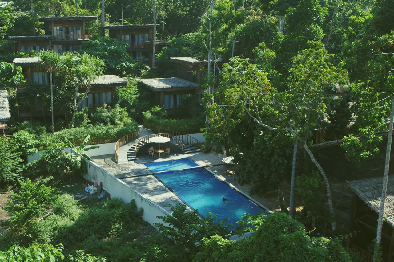 pool view of deforet